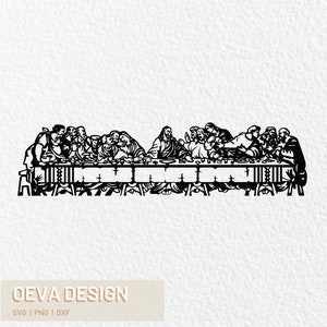 The Last Supper SVG, 12 Disciples SVG, Bible Verse & Faith Cut File, Jesus SVG, Inspirational Quote, Catholic Digital Designs for Crafting
