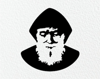 St Charbel SVG: Christian Religious Cut File (Digital Download)