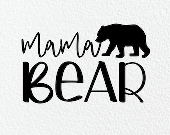 Mamá Osa SVG: Archivo de corte para el Día de la Madre (Descarga digital)