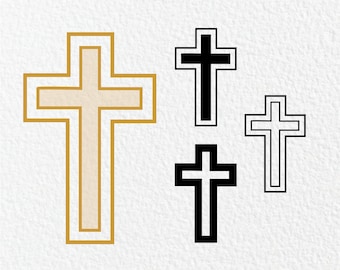 Cross SVG: Religious Cut File, Bible Verse (Digital Download)