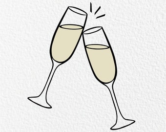 Free Free 318 Wedding Champagne Glass Svg SVG PNG EPS DXF File