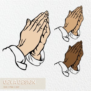 Praying Hands SVG, Religious SVG, Christian, Bible Verse & Faith Cut File, Jesus, Inspirational Quote, Catholic Digital Designs for Crafting