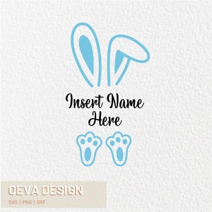 Personalized Easter Bunny Name SVG: Custom Word Art (Digital Download)