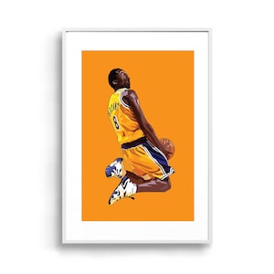 Kobe Bryant | Lakers Basketball NBA Sport Framed Art Print Artwork Poster