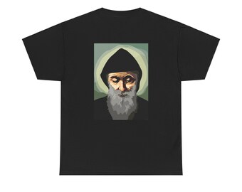 St Charbel T-Shirt: Catholic Christian Unisex Tee