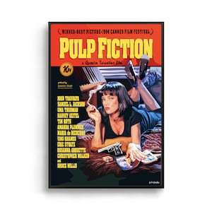 Pulp Fiction Movie Poster: Quentin Tarantino Film Art Print