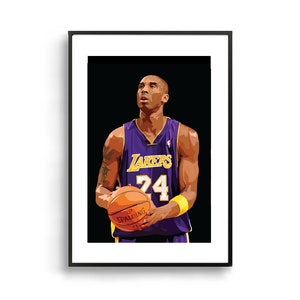 Kobe Bryant 2.0 | Lakers 24 Basketball NBA Sport Framed Art Print Artwork Poster
