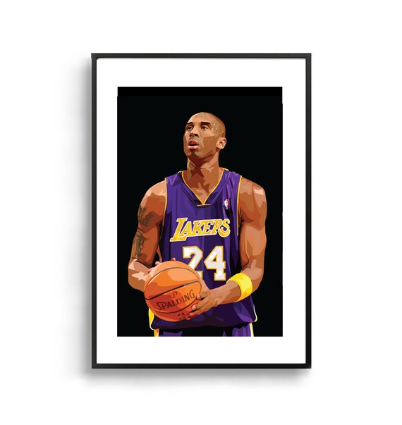 希少！Kobe Bryant アート作品 Lakers 24 Amazon.com: 24x36 Kobe Bryant Giant Poster, Lakers #24 Legend