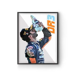 Daniel Ricciardo Art Print | F1 Mclaren Monza Win DR3 Red Bull Poster Formula 1 Formula One Framed Art Print Artwork Sport Australia