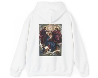 Coronation of Our Lady Hoodie: Catholic Christian Sweatshirt