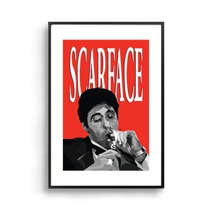 Scarface | Tony Montana Al Pacino Framed Art Print Actor Movie Poster