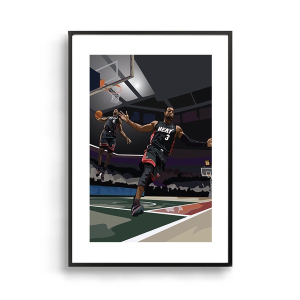 wade lebron picture dunk