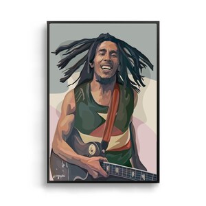 Bob Marley | Framed Art Print Reggae Ska Rocksteady Funk Soul Jamaica Ziggy Marley Music Poster