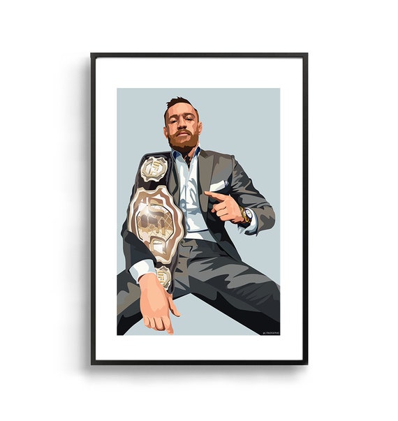コナー・マクレガーのアートプリント：UFCチャンピオンのアートワーク