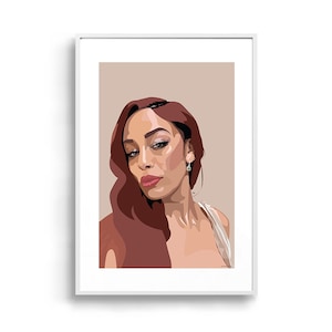 Jorja Smith 2.0 | Framed Art Print R&B Grime Soul Pop Music Poster