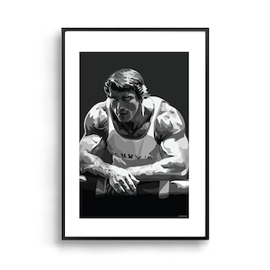 Arnold Schwarzenegger | Framed Art Print Actor Pop Bodybuilder Fitness Poster