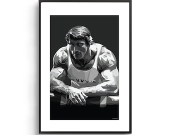 Arnold Schwarzenegger | Framed Art Print Actor Pop Bodybuilder Fitness Poster