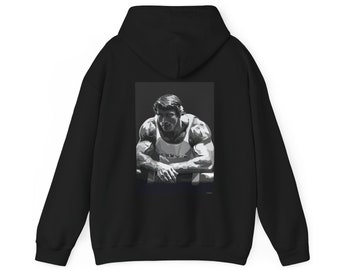Retro Arnold Schwarzenegger Hoodie: Cotton-Blend Crewneck Sweatshirt