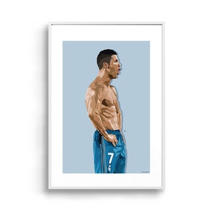 Cristiano Ronaldo | Football Soccer Fifa World Cup Framed Art Print Artwork Sport Poster