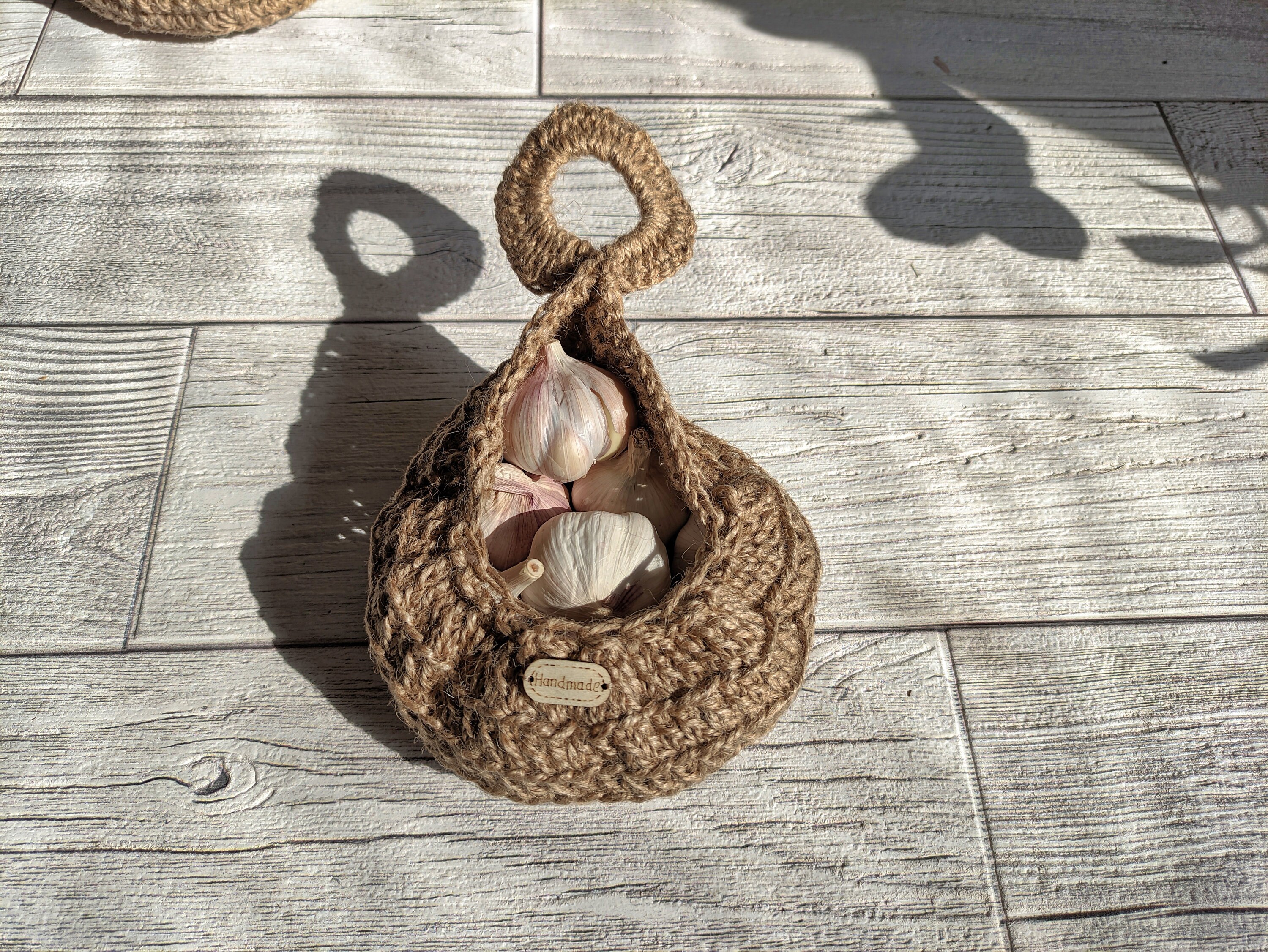 Kleine Jute Korb / hängenJute Körbe / hängen Dein | Etsy