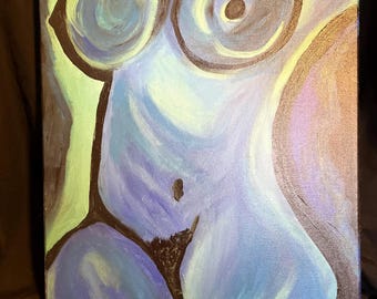 Bold and Colorful Abstract Painting.