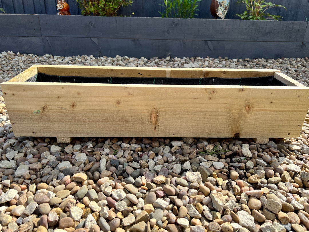 Large Planter, Fitted Lining, Raised Bed, Garden Pot, Wooden Planter