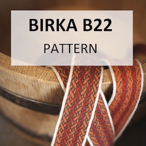 Birka B22, tablet weaving pattern