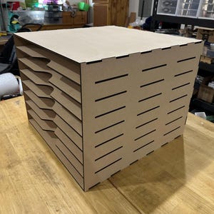 23.5"x23.5"x18.5" Material Storage Shelf Organizer | 7 shelves (8 slots)