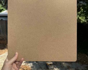 1/4&quot; MDF | Size sampler | .23 MDF | free shipping | Glowforge Ready | CNC Laser Woodworking Supplies | Natural | Unfinished