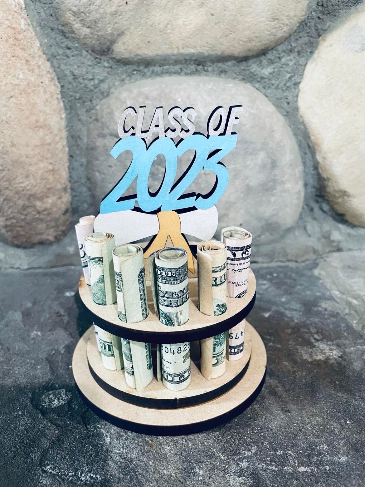 DIY Money Tree Holder Senior Grad Graduation Gifts Money Color Your Own