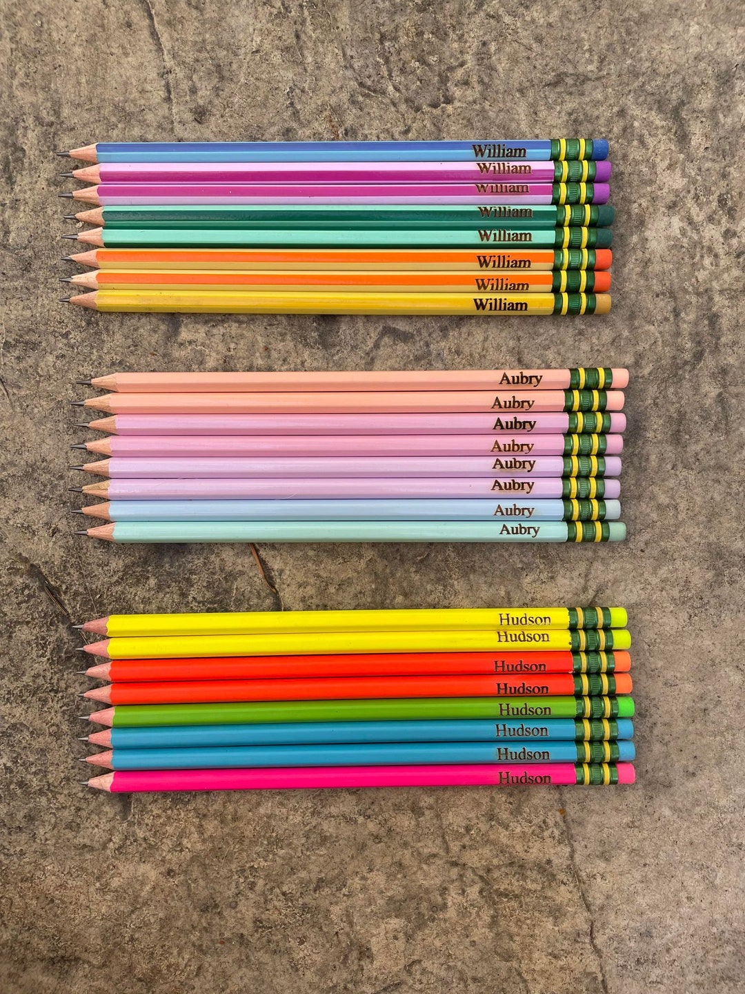 Personalized TICONDEROGA Pencils Set of 8 School Supplies Office Back