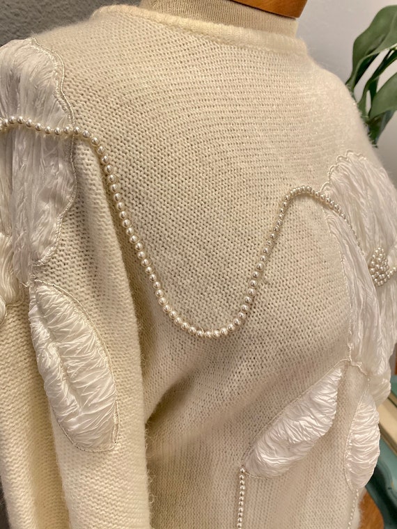 Vintage 80s Carducci women’s Pearl beaded embelli… - image 5