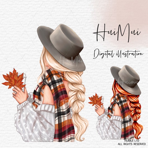 Herfst Cliprt, Herfst Mood Clipart, Blond Meisje, Herfst Planner, Herfst Design, Planner Diy, Herfst Ambacht, Briefpapier Vlecht haar clipart Mode