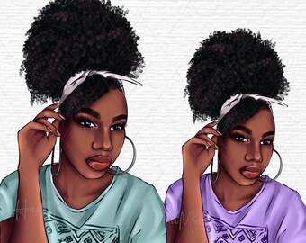 Afro Diva Clipart, Queen Boss, Lady, Black Woman, Glamour, Africa, Nubian, Melanin, PNG transparent drawings for sublimation