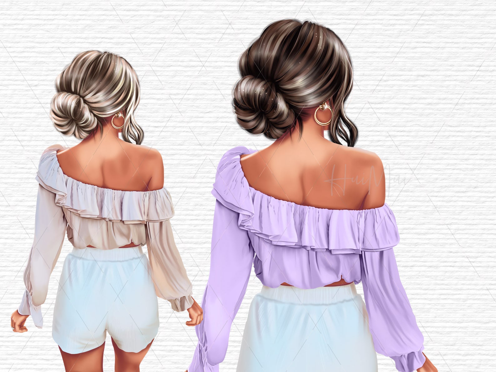 Planner Girl Clipart Fashion Art Cute Clip Art Girly - Etsy