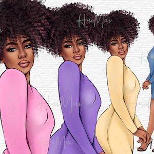 Fashion clipart girl, Black woman clipart, Girl boss clipart, Black girl clipart, Business woman, Black women clipart, Denim girl clipart