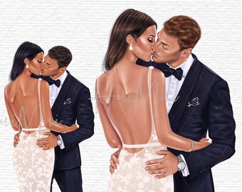Novia y novio Wedding Day Clipar, Invitaciones de boda, Anniversary Clipart, Valentine couple png, Compromiso Matrimonio Clipart