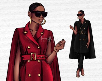 Business woman clipart, Planner Girl Clipart, Boss Girl clipart PNG, Boss Lady Clipart, Fashion Girl Clipart, Boss Babe clipart image