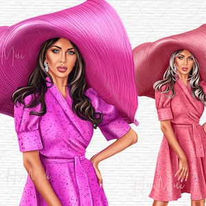 Boss Babe clipart, Business woman clipart, Lady boss clipart, Fashion Clipart, Digital illustration PNG with small commercial use included