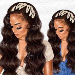 Queen Clipart Fashion Girl Clipart Curvy Woman Clipart Boss Lady Clipart Planner Stickers Hot Girls Clipart Glam Girl Clipart