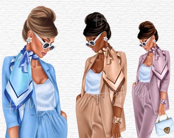 Fashion Clipart Lady Boss Clipart Planner Clipart Beauty Blog Planner Girl Boss Illustration Office Girly Planner Supplies