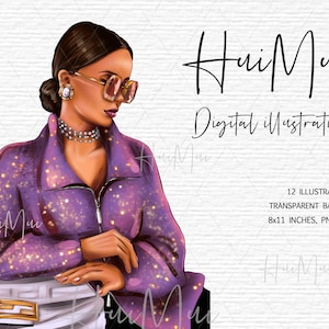 Transparent Woman Commercial Use, Winter fashion girl clipart, Planner girl, Woman Digital Illustration for planner dashboards and covers