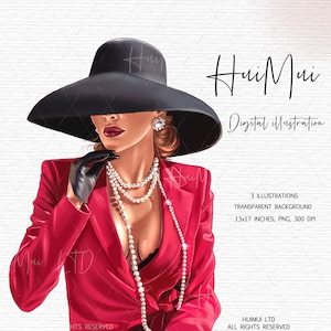 Boss Lady Clipart Business woman clipart Boss Girl Planner Girl Clipart Fashion Girl Clipart Boss Babe clipart Designer illustration PNG