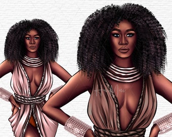 Confident black woman clipart Boho Girl Clipart Lady Boss Clipart Black Girl PNG Planner Girl Clipart Boss Girl Clipart Fashion PNG