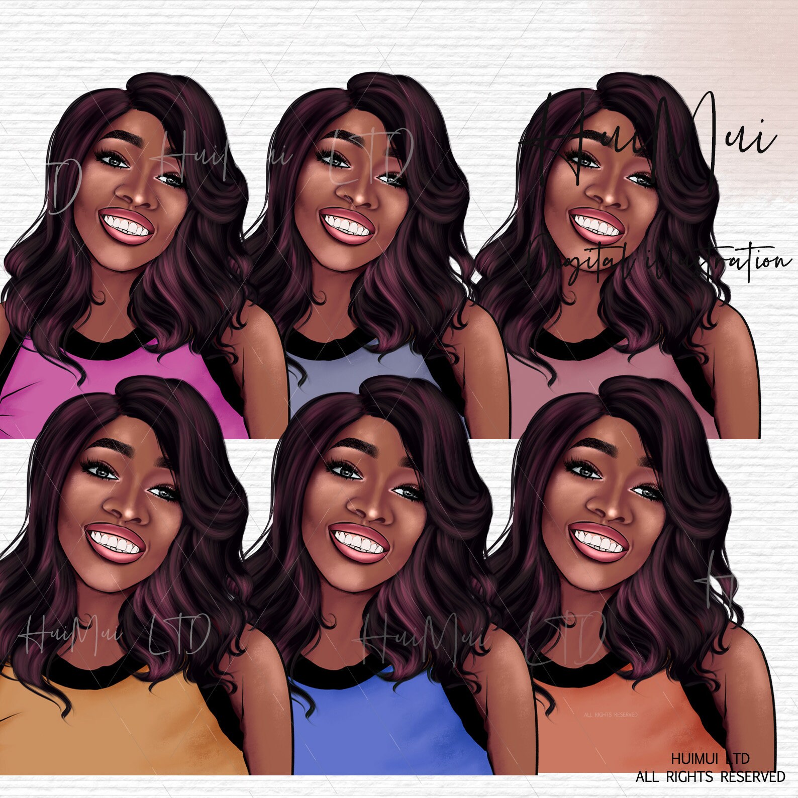 Black Girl PNG Clipart Fashion women clipart Cute African | Etsy