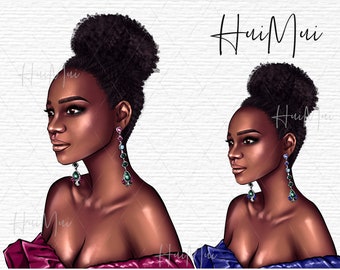 Schöne Afroamerikaner Frau Clipart Schwarze Frau Natürliches Haar Mode Mädchen Clipart Schwarze Mädchen Magie Clip art Schwarze Frau PNG Fashionista