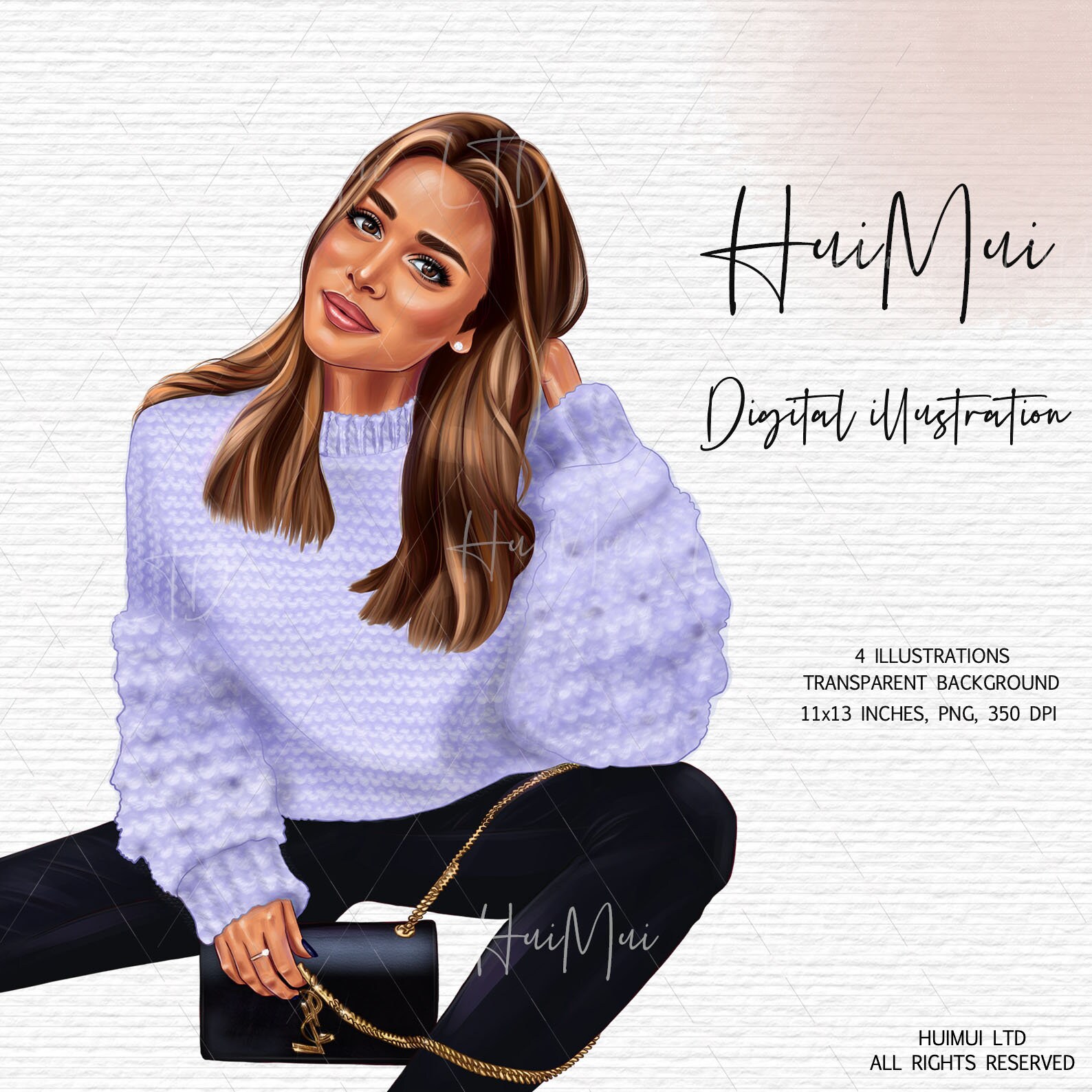 Cute Girl Clipart, Fashion Girl Clipart, Planner Girl Clipart, Fashion ...