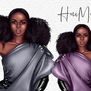 Fashion girl clipart, Girl boss clipart, Boss Lady, Black girl PNG, Afro girl natural hair, Fashion clipart, Black woman clipart PNG