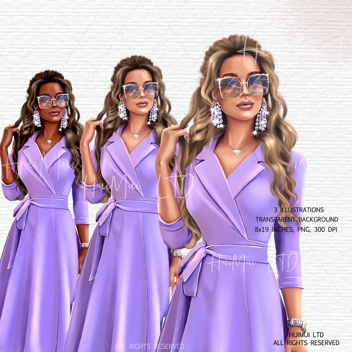 Fashion Clipart Girly Illustration Cute Planner Supplies - Etsy