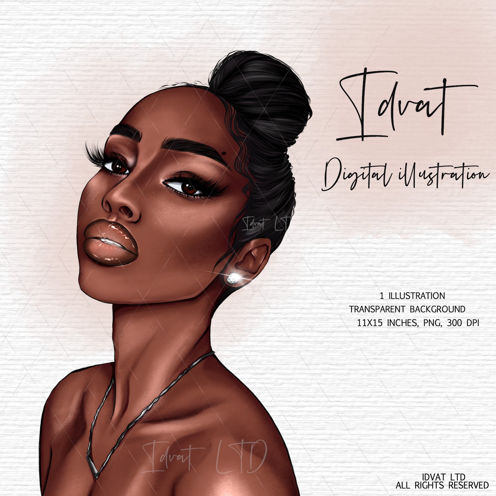 African American women clipart Black Girl Magic Fashion | Etsy